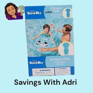 Pool Float Octopus Shape Water Toy by Sun & Sky